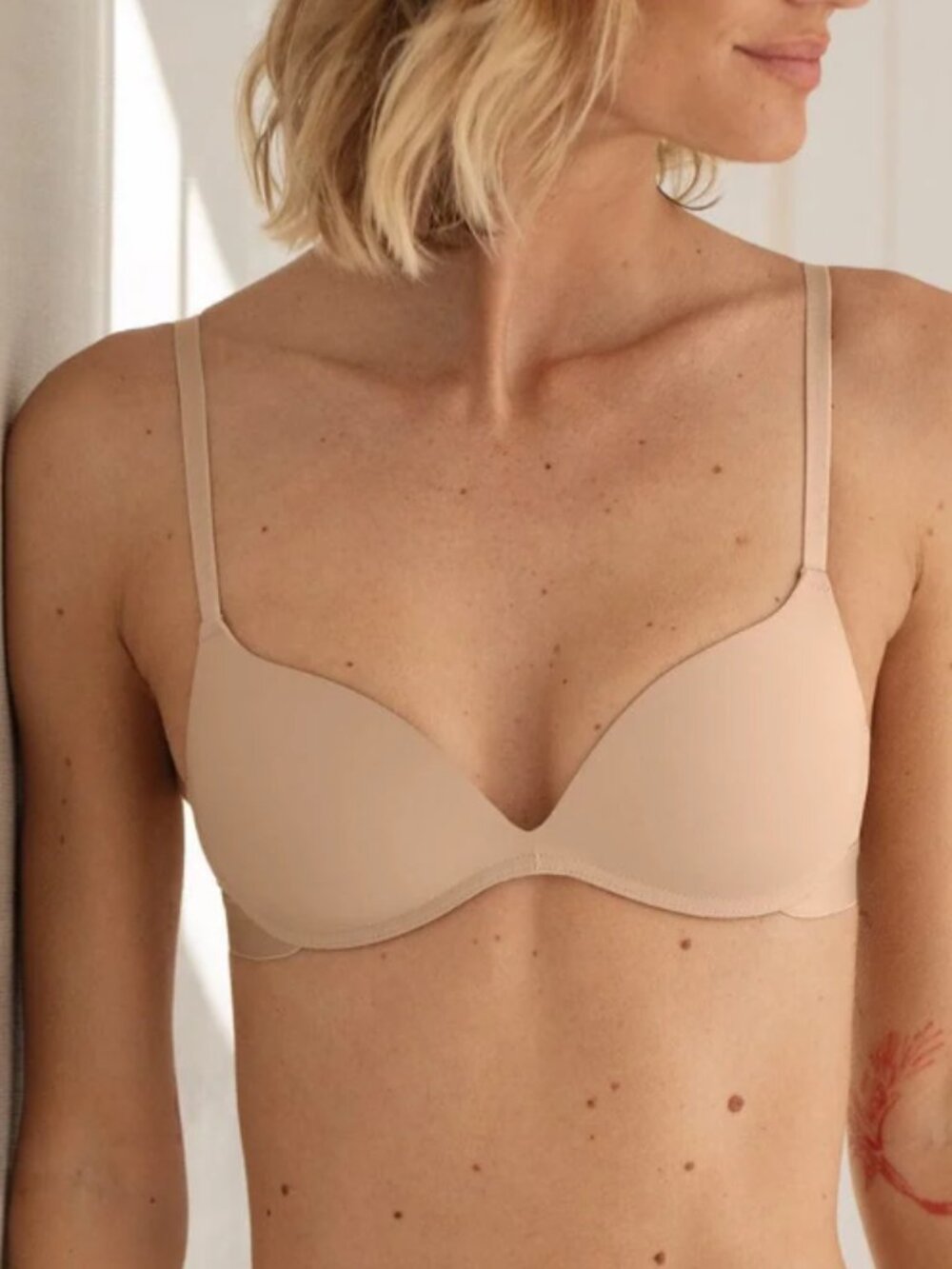 Pepper Zero-G Wirefree Lift Up Bra Buff Nude Size 34 A